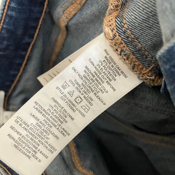 Joie | Skinny Jeans Large Pockets Zip Ankle Dark Wash Cotton Blend Womens 24 - Picture 5 of 9